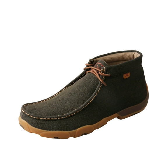 Men's Twisted X MDMST03 Steel Toe Driving Moc Chukka Rubberized Brown Leather 7 M