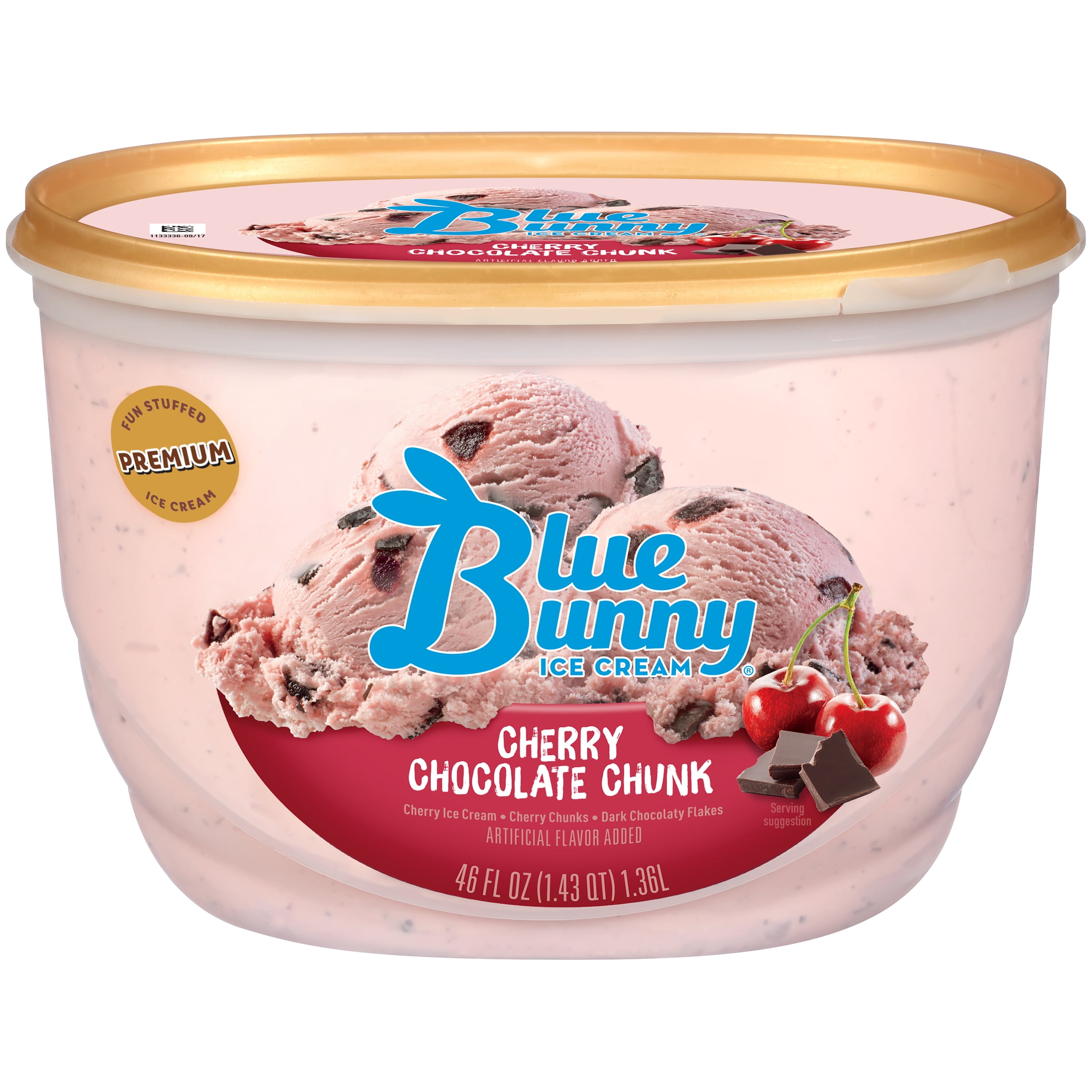 Blue Bunny Cherry Chocolate Chunk Premium Ice Cream 46 Fl Oz