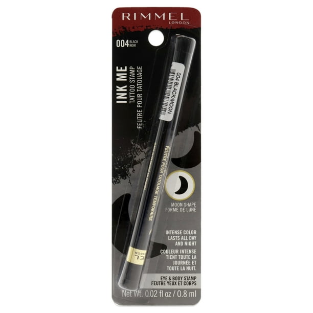 Delineador de ojos Rimmel London Ink Me Tatto Stamp Ojos y cuerpo 004 Forma de luna negra 0.02 oz