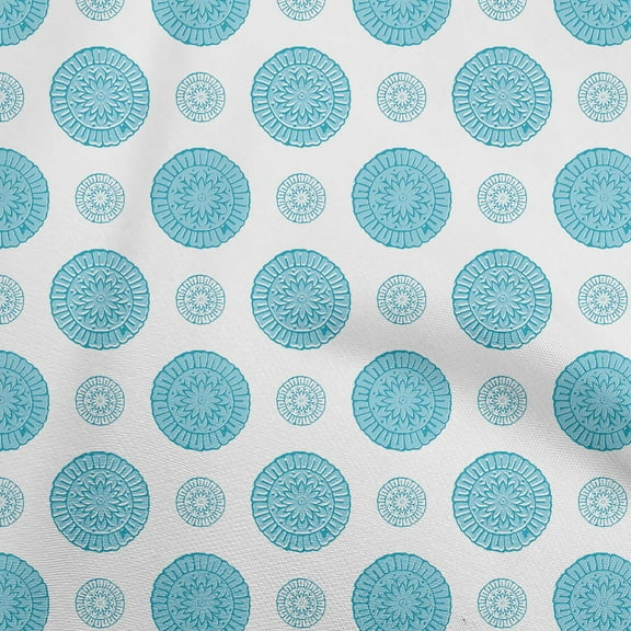 oneOone Rayon Sky Blue Fabric Block Diy Clothing Quilting Fabric Print Fabric By Yard 56 Inch Wide-F8