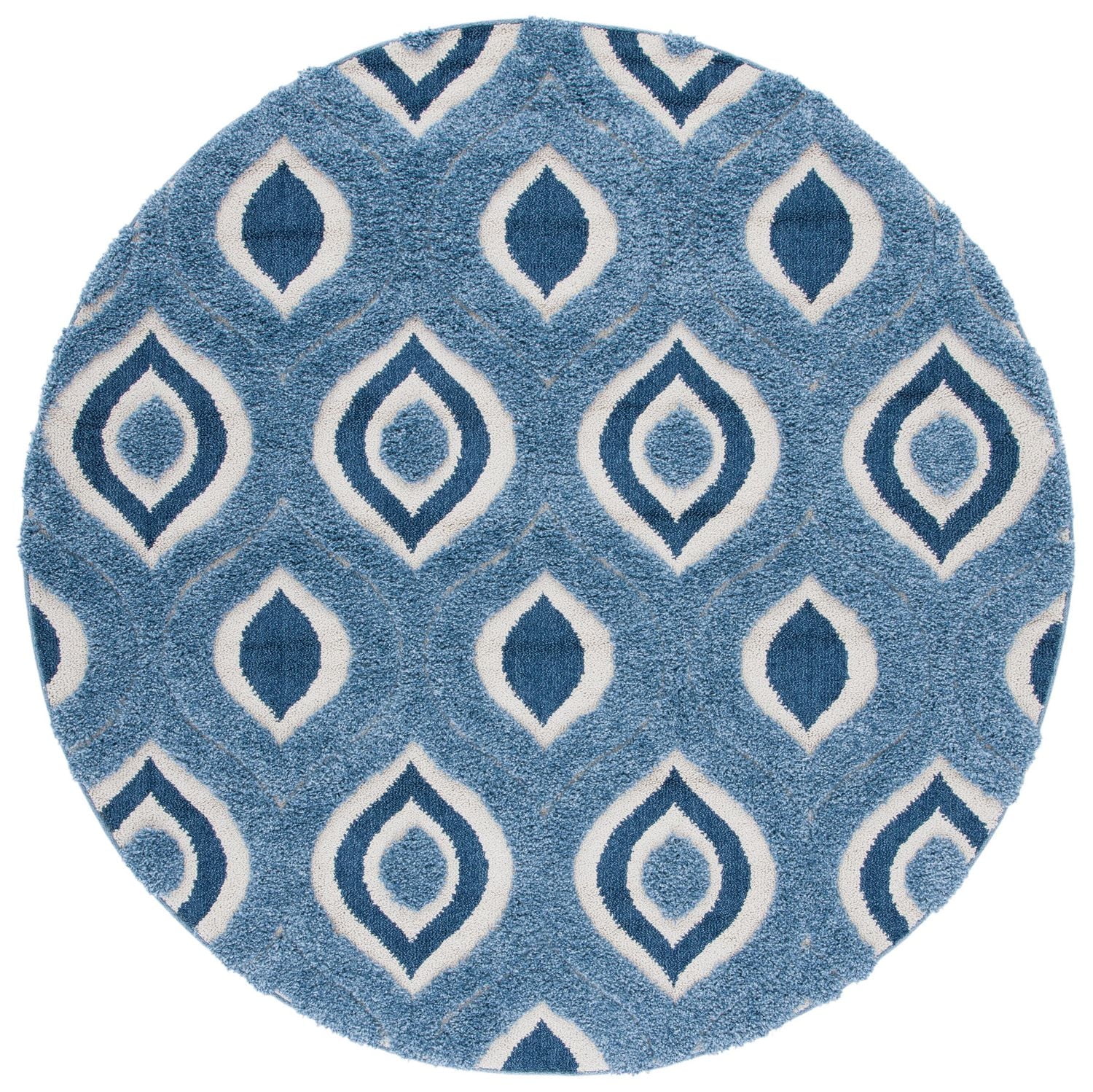Safavieh Florida Declan Geometric Swirls Shag Area Rug