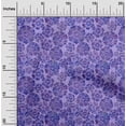 thumbnail image 2 of oneOone Polyester Spandex Violet Fabric Floral Craft Projects Decor Fabric Printed By The Yard 56 Inch Wide, 2 of 4