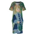 thumbnail image 4 of Auguste Renoir "Una joven con regadera" (1876), pintura, vestido holgado con bolsillos, vestido de invitada de boda, vestidos de ceremonia 2025, 4 of 7