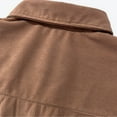 thumbnail image 3 of Dovford Mens Corduroy Shirts Jacket Button Down Long Sleeve Work Shirts Shackets with Pocket, 3 of 6
