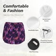 thumbnail image 4 of Xecao Purple Dreamcatcher for Double-layer Running Short for Women, Perfect for Gym, Tennis, and More, Featuring a Convenient Pocket-XX-Large, 4 of 7