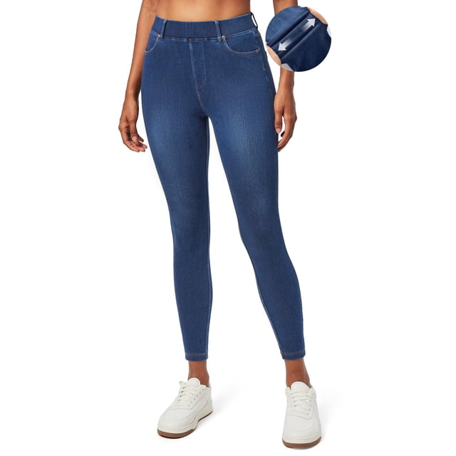 Jeans elásticos Jeggings IUGA Tummy Control para mujer de cintura alta