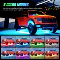 thumbnail image 6 of OhhGo Car Underglow Lights Kit, RGB LED Car Neon Strip Under Car Tube Underglow, Smart Exterior Car Lights with Wireless Remote Control, Universal LED Strips for Vehicle, SUV, Trucks, 6 of 9
