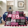 thumbnail image 4 of 50th Birthday Gifts for Women, Happy 50th Birthday Gift Ideas for Her, 50th Birthday Blanket for Women, for 50 Year Old Woman, 1974 Birthday Gifts for Women, 50th Birthday Blanket 50"X60", 4 of 6