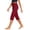 06-Red, variant on Capri Pants for Women Slim Fit Women's Capris Stretch Dressy Capris Pant with Pockets Summer Work Casual 02-Brown M