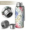 thumbnail image 2 of 20 Oz Watercolor Floral Pattern Coffee Tumbler Double Wall Insulated Stainless Steel Water Bottle | Metal Reusable Thermoses Flask with Cup Cap | Leak & Sweat Proof with Anti-Dust Lid, 2 of 7