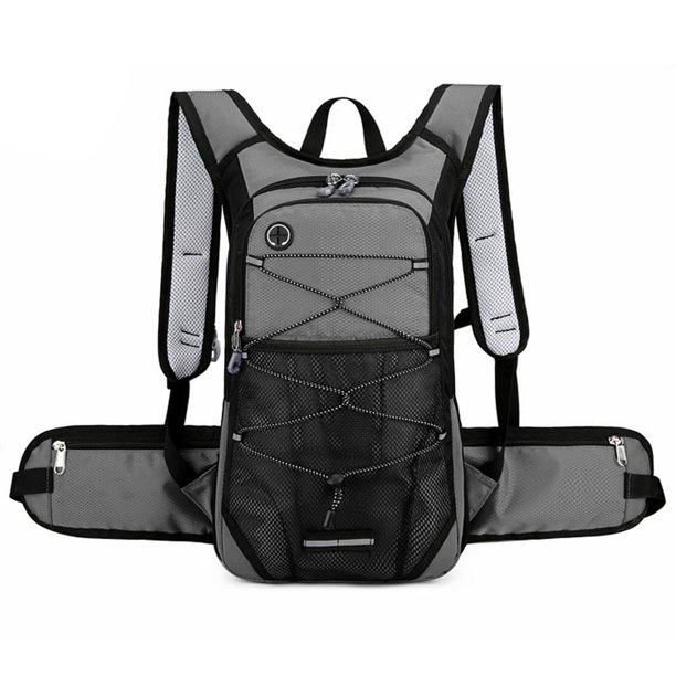 Mochila de escalada Oxford ligera e impermeable para viajes de oficina (gris)