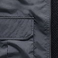 thumbnail image 3 of Honeeladyy Men's Outdoor Work Vest Fishing Travel Photo Cargo Vest Jacket with Multi Pockets Gray XXXXXL, 3 of 3