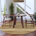 thumbnail image 3 of Round Rugs 5Ft, Light Brown Wood Grain Round Area Rug Washable Indoor Throw Carpet, Western Farmhouse Barn Door Soft Non Slip Circle Rug for Cabinet Bathroom Home Decor Aesthetic, 3 of 8