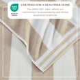 thumbnail image 2 of 100% Cotton Cabana Stripe 4 Pack Beach & Pool Towels (4 Pack- 30" x 60", Linen), 2 of 6