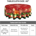 thumbnail image 3 of Christmas Snowflake Round Tablecloth 60 Inch, Christmas Decorations Round Table Cloth for Xmas Holiday Picnic Party Indoor Outdoor, 3 of 6