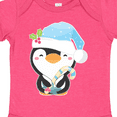 thumbnail image 4 of Inktastic Cute Christmas Penguin in Blue Hat Boys or Girls Baby Bodysuit, 4 of 5
