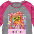 thumbnail image 3 of LOL OMG! Fashion Dolls - Play Dazzle Music - Toddler & Youth Girls Raglan Graphic T-Shirt, 3 of 5