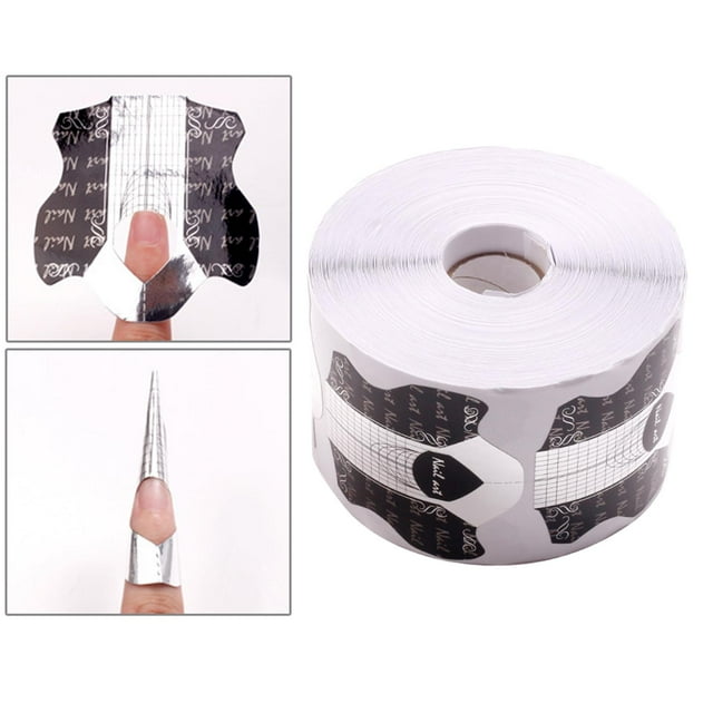 500 Piezas de de Guía de Extensión de Uñas, Extensión de Uñas Polivinílico, Guía de Formas de Uñas, Papel de de Manicura para