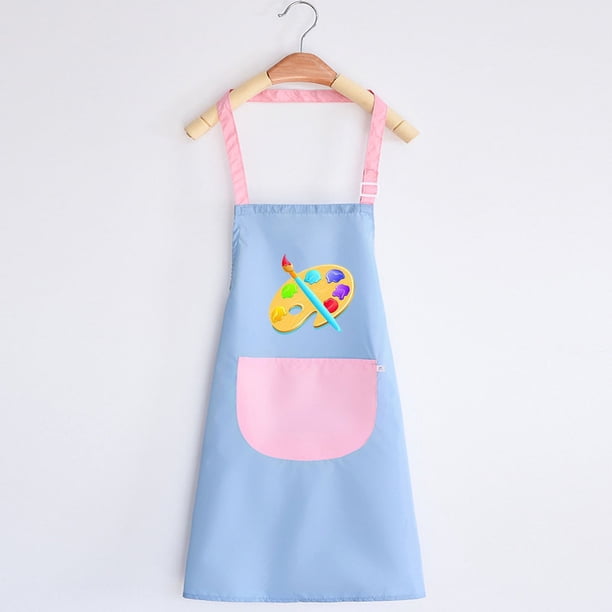 Delantal infantil impermeable y resistente al aceite, ropa estampada para pintar, ropa para niños de jardín de infantes, de edad media y grande, ropa para pintar para bebés