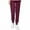 Wine, variant on Busydd Scrubs for Women Solid Color Elastic Bottom Scrub Pants for Women Loose Stretch Womens Scrubs Comfy Straight Leg Scrub Joggers for Women S