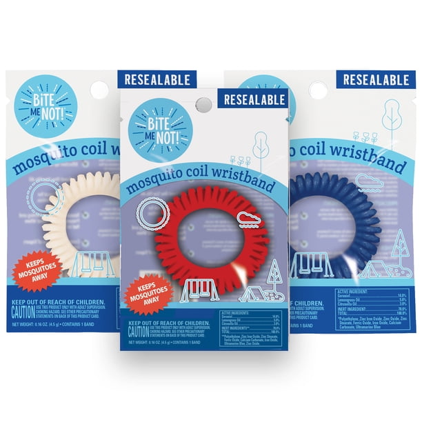BiTE ME NOT! Insect Repellent Coil Wristband, One Size Fits All