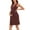 Wine red, variant on Yawrut Women's Breastfeeding Dress for Pregnant Women, Double-Layer Convenient Lactation Round-Neck Sleeveless Fashionable Dress,Size: S-XL