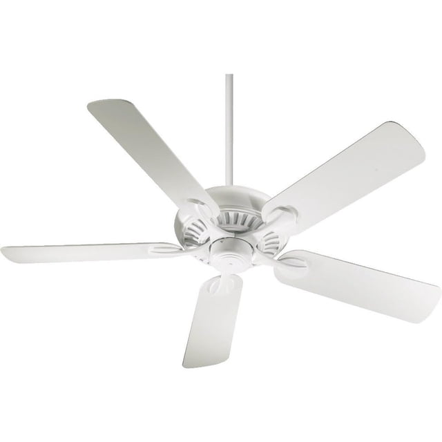 Quorum 91525-8 Traditional 52``Ceiling Fan from Pinnacle Collection in White Finish,