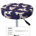 thumbnail image 2 of Yellow Stars Gray Koala Round Bar Stool Seat Covers, Elastic Round Chair Cover Stool Seat Slipcover Bar Stool Cushions Round Pad for 12-14 inch, 2 of 5