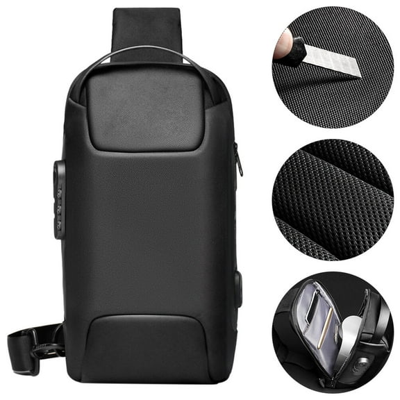 FOXNOVO travel sling bag Chest Pack Men's Design Oxford Cloth Anti-theft 1Set Day Trips