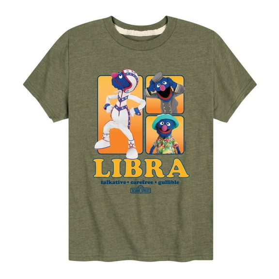 Sesame Street - Grover Libra - Toddler and Youth Short Sleeve Graphic T-Shirt