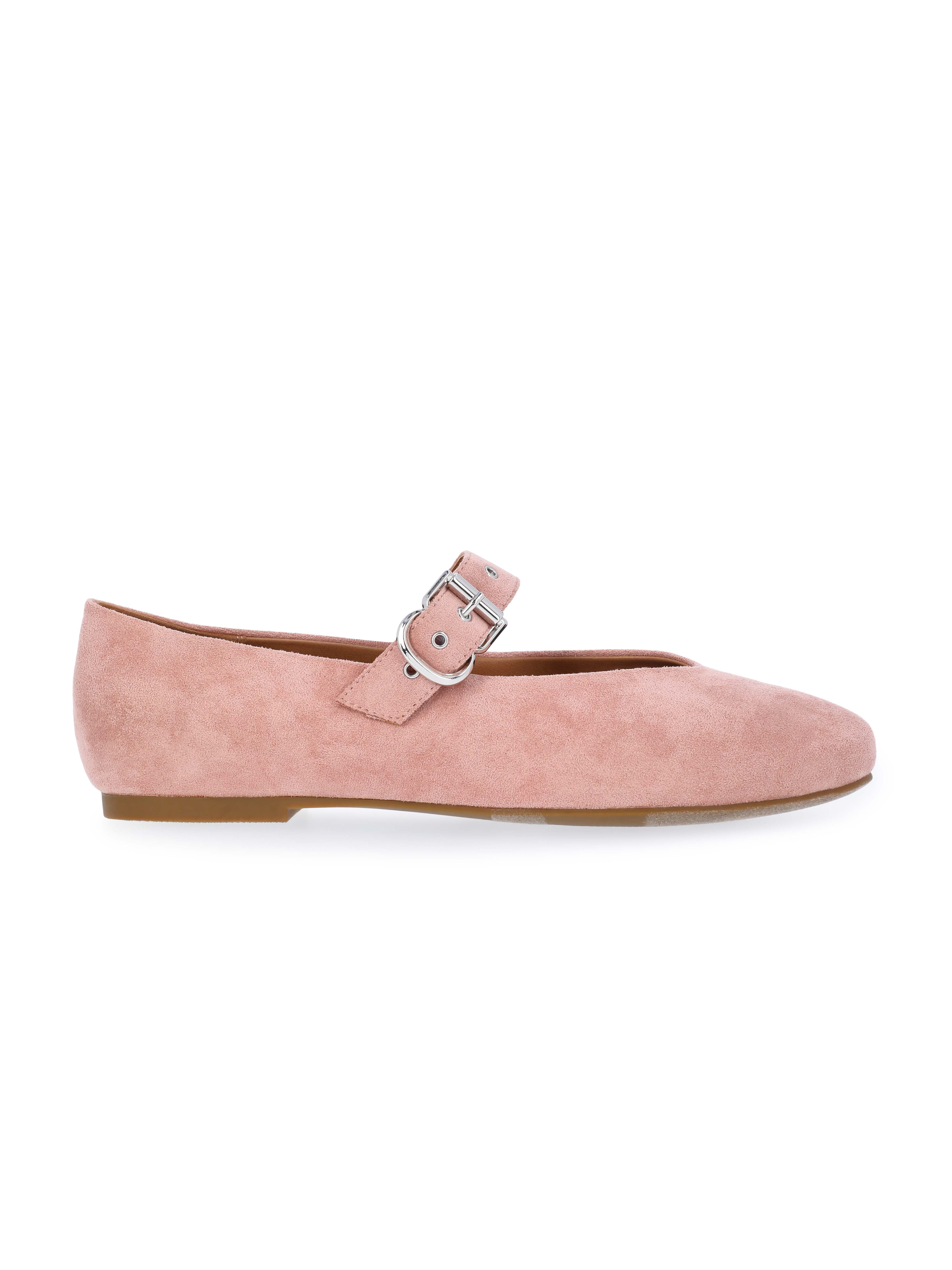 Free Assembly Women's Faux Suede Mary Jane Ballet Flats