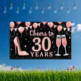 thumbnail image 2 of Elegant Design Birthday Banner Cheers 30 Years Party Decoration Elegant Party Balloon for Celebration Event Indoor, 2 of 9