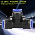 thumbnail image 4 of Quick Connect Hose Fittings Quick Fittings, Plastic Air Hose Fittings, For Air Piping Pneumatic Tools, 4 of 8