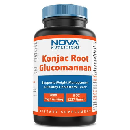 Nova Nutritions Konjac Root Glucomannan 100% Pure Powder 8