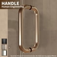 thumbnail image 3 of Frameless Sliding Shower Door 58-60 in. W x 76 in. H, Clear 5/16" Tempered Glass with Brushed Nickel Finish, Silent Smooth-Gliding Mechanism for Bathroom Privacy, 3 of 9