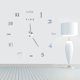thumbnail image 1 of Reloj de pared bricolaje Spptty arte moderno 3D grande Plateado decoración hogar, 1 of 8