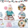 thumbnail image 4 of Muñeca Telescópica Ancianos Con Piernas Retráctiles para La Fiesta Hogareña Adornamiento Rosa, 4 of 9
