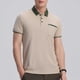 thumbnail image 1 of Blusa y camisa de manga corta con cuello vuelto para hombre, color liso, informal, con bolsillos y botones, blusa de manga corta con cuello vuelto, blusa de poliéster para hombre, 1 of 5
