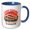 Blue/White, variant on 3drose, Carp Fishing. Not Just a Sport. an Adventure. Funny Fisherman Gift, 11oz Two-tone Black Mug
