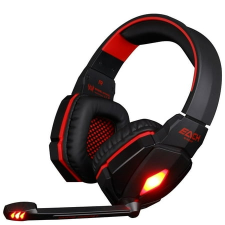 EACH G4000 Gaming Headset Stereo Headphones USB 3.5mm LED with Mic for PC