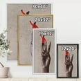 thumbnail image 3 of Man With Arm Raised On Victory Sign 16 in x 32 in Framed Painting Canvas Art Print, by Designart, 3 of 5