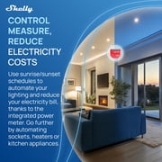 Shelly 1PM Gen4 | Wi-Fi, Zigbee, Matter Smart Relay Switch with Power Metering, 1-Channel 16A | Home Automation | Alexa, Google Home, Apple HomeKit Compatible | iOS Android App | No Hub
