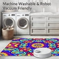thumbnail image 5 of ODIKA 3'x5' Machine Washable Non-Slip Area Rug, Enchanting Kaleidoscope with Radiant Hues High Traffic Rug, Red, 396138, 5 of 5