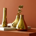 thumbnail image 2 of DecoracióN de Escritorio Oficina Casa NóRdica Jarrones Lujo JarróN Dorado Plateado Flores Secas CeráMica Moderno Mini A, 2 of 5