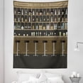 thumbnail image 1 of Irish Pub Tapestry, Cartoon Illustration of Bar Restaurant with Stools Bottles and Cocktails, Fabric Wall Hanging Decor for Bedroom Living Room Dorm, 5 Sizes, Multicolor, by Ambesonne, 1 of 1