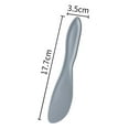 thumbnail image 6 of Opvise 2Pcs Plastic Cake Spatula Food-Grade PP Material Colorful Multifunctional Easy-to-operate Rounded Corner Scraper Blue, 6 of 8