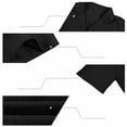 thumbnail image 4 of Ceisia Men's Solid Color Textured Short Sleeve Button Down Camp Collar Casual Beach Resort Summer Relaxed Loose Shirt Black L Gifts for Father, 4 of 6