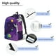 thumbnail image 3 of Balery Astronaut Mochila Clásica Impresa Básica para Viaje, Mochila Escolar Resistente al Agua, Mochila de Lona con Correas Ajustables-Small, 3 of 5