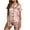 Pink, variant on Summer Pajamas for Women Womens Silk Satin Pajamas Set Two-Piece Sleepwear Loungewear Pajama Sets Red XL