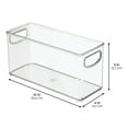 thumbnail image 2 of iDesign Recycled Plastic Small Stackable Kitchen Organizer Bin with Easy to Grip Integrated Handles, 2 of 5